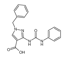 1-benzyl-3-(3-phenylureido)-1H-pyrazole-4-carboxylic acid