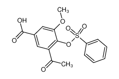 859737-59-0 spectrum, 3-acetyl-4-benzenesulfonyloxy-5-methoxy-benzoic acid