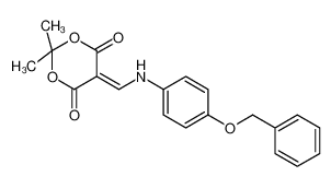 909345-56-8 2,2-dimethyl-5-[(4-phenylmethoxyanilino)methylidene]-1,3-dioxane-4,6-dione