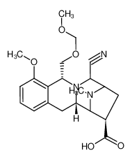 115288-97-6 (5R,10R,11aS)-7-cyano-4-methoxy-5-((methoxymethoxy)methyl)-13-methyl-5,7,8,9,10,11,11a,12-octahydro-8,11-epiminoazepino[1,2-b]isoquinoline-10-carboxylic acid