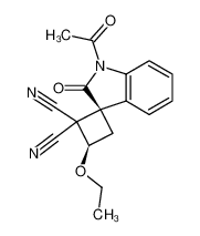 79343-66-1 (1SR,3SR)-spiro[(2,2-dicyano-3-ethoxy)cyclobutan-1,3'-(1'-acetyl)-2'-oxoindoline]