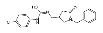 1-[(1-benzyl-5-oxopyrrolidin-3-yl)methyl]-3-(4-chlorophenyl)urea 103296-07-7