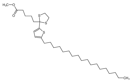 111514-96-6 spectrum, methyl 5-(2-(5-octadecylthiophen-2-yl)-1,3-dithiolan-2-yl)pentanoate