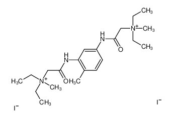 [2-[3-[[2-[diethyl(methyl)azaniumyl]acetyl]amino]-4-methylanilino]-2-oxoethyl]-diethyl-methylazanium,diiodide 101015-22-9