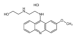 2-[2-[(2-methoxyacridin-9-yl)amino]ethylamino]ethanol,hydrochloride 38915-78-5