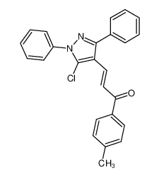 119887-96-6 3-(5-chloro-1,3-diphenyl-1H-pyrazol-4-yl)-1-(p-tolyl)prop-2-en-1-one