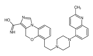 6-{2-[4-(2-Methyl-5-quinolinyl)-1-piperazinyl]ethyl}-4H-imidazo[5 ,1-c][1,4]benzoxazine-3-carboxamide