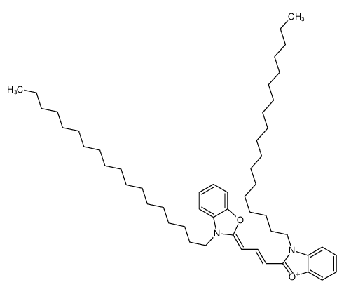 3-Octadecyl-2-[3-(3-octadecyl-1,3-benzoxazol-2(3H)-ylidene)-1-pro pen-1-yl]-1,3-benzoxazol-3-ium 28462-56-8