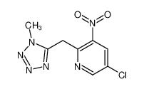 923033-77-6 5-chloro-2-[(1-methyltetrazol-5-yl)methyl]-3-nitropyridine