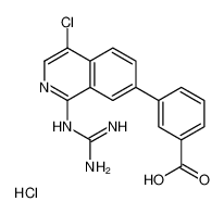 3-(1-Carbamimidamido-4-chloro-7-isoquinolinyl)benzoic acid hydroc hloride (1:1) 223670-98-2