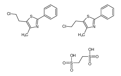 5-(2-chloroethyl)-4-methyl-2-phenyl-1,3-thiazole,ethane-1,2-disulfonic acid 31805-53-5