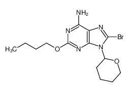 866268-29-3 spectrum, 8-bromo-2-butoxy-9-(tetrahydro-2H-pyran-2-yl)-9H-purin-6-amine