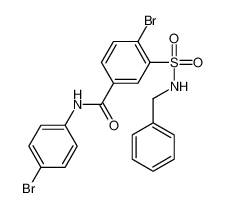 3-(Benzylsulfamoyl)-4-bromo-N-(4-bromophenyl)benzamide 312756-74-4