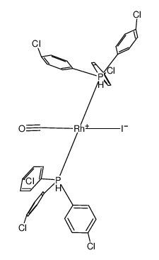 Rh(CO)(tri(p-chlorophenyl)phosphine)2I