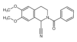 2-苯甲酰-1-氰-6,7-二甲氧基-1,2,3,4-四水异喹啉