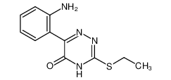 6-(2-aminophenyl)-3-ethylsulfanyl-2H-1,2,4-triazin-5-one 405921-19-9