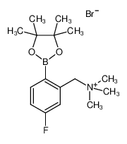 1447933-49-4 trimethyl-[2-(4,4,5,5-tetramethyl-[1,3,2]dioxaborolan-2-yl)-5-fluorobenzyl]-quaternaryammonium bromide