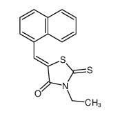 (5Z)-3-ethyl-5-(naphthalen-1-ylmethylidene)-2-sulfanylidene-1,3-thiazolidin-4-one