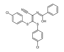 N-[2,2-bis[(4-chlorophenyl)sulfanyl]-1-cyanoethenyl]benzamide 64326-60-9