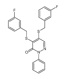 4,5-bis[(3-fluorophenyl)methylsulfanyl]-2-phenylpyridazin-3-one