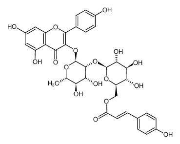 kaempferol 3-O-β-D-(6'''-p-coumaroyl)glucopyranosyl(1→2)-α-L-rhamnopyranoside