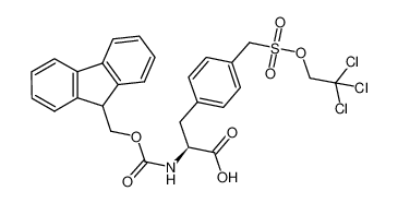 (S)-2-((((9H-fluoren-9-yl)methoxy)carbonyl)amino)-3-(4-(((2,2,2-trichloroethoxy)sulfonyl)methyl)phenyl)propanoic acid 1146758-11-3