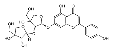 1217268-02-4 spectrum, apigenin-7-O-β-D-apiofuranosyl-(1->2)-β-D-apiofuranoside