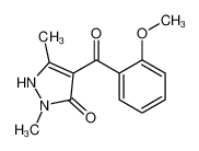 58011-05-5 4-(2-methoxybenzoyl)-2,5-dimethyl-1H-pyrazol-3-one