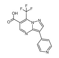 3-(Pyridin-4-Yl)-7-(Trifluoromethyl)Pyrazolo[1,5-A]Pyrimidine-6-Carboxylic Acid 1540425-18-0