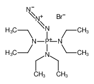 [[diazonioimino-bis(diethylamino)-λ<sup>5</sup>-phosphanyl]-ethylamino]ethane,bromide 130888-29-8