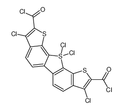 105410-33-1 structure, C18H4Cl6O2S3