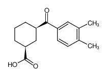 (1R,3S)-3-(3,4-二甲基苯甲酰)环己烷羧酸