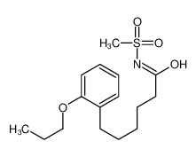 N-methylsulfonyl-6-(2-propoxyphenyl)hexanamide 206052-02-0