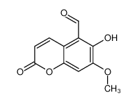 6-hydroxy-7-methoxy-2-oxochromene-5-carbaldehyde 68468-11-1