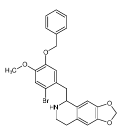 58025-91-5 5-(5-benzyloxy-2-bromo-4-methoxy-benzyl)-5,6,7,8-tetrahydro-[1,3]dioxolo[4,5-g]isoquinoline