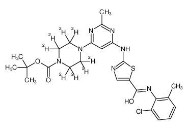 1263379-04-9 structure, C25H22ClD8N7O3S