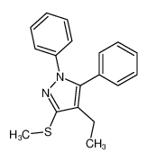 1,5-二苯基-4-乙基-3-甲基硫代-1H-吡唑