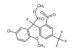 5-chloro-α-fluoro-2-methoxy-α-[2-nitro-4-(trifluoromethyl)-phenyl]benzeneacetic acid methyl ester 206194-00-5