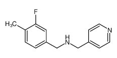 (3-Fluoro-4-methylbenzyl)(pyridin-4-ylmethyl)amine 883531-35-9