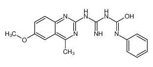 (1E)-1-[amino-[(6-methoxy-4-methylquinazolin-2-yl)amino]methylidene]-3-phenylurea 6194-79-2