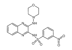 N-(3-(morpholinoamino)quinoxalin-2-yl)-3-nitrobenzenesulfonamide 1008304-22-0