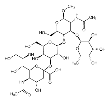 141612-87-5 structure, C32H54N2O23