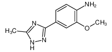 2-methoxy-4-(5-methyl-1H-1,2,4-triazol-3-yl)aniline 648917-50-4