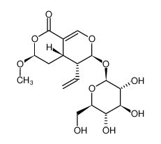 (3S,4aS,5R,6S)-3-Methoxy-1-oxo-5-vinyl-4,4a,5,6-tetrahydro-1H,3H- pyrano[3,4-c]pyran-6-yl β-D-glucopyranoside 118627-52-4