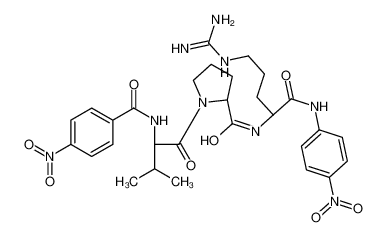 (2S)-N-[(2S)-5-(diaminomethylideneamino)-1-(4-nitroanilino)-1-oxopentan-2-yl]-1-[(2S)-3-methyl-2-[(4-nitrobenzoyl)amino]butanoyl]pyrrolidine-2-carboxamide 88208-08-6