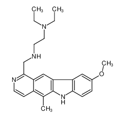 95835-30-6 N',N'-diethyl-N-[(9-methoxy-5-methyl-6H-pyrido[4,3-b]carbazol-1-yl)methyl]ethane-1,2-diamine