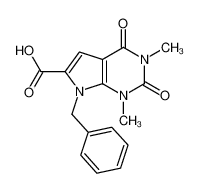 7-benzyl-1,3-dimethyl-2,4-dioxopyrrolo[2,3-d]pyrimidine-6-carboxylic acid 1086386-28-8