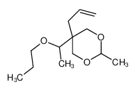 2-methyl-5-prop-2-enyl-5-(1-propoxyethyl)-1,3-dioxane 22644-69-5