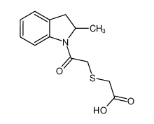 {[2-(2-Methyl-2,3-dihydro-1H-indol-1-yl)-2-oxoethyl]thio}acetic acid 436092-65-8