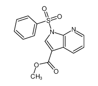 methyl 1-(benzenesulfonyl)pyrrolo[2,3-b]pyridine-3-carboxylate 245064-81-7